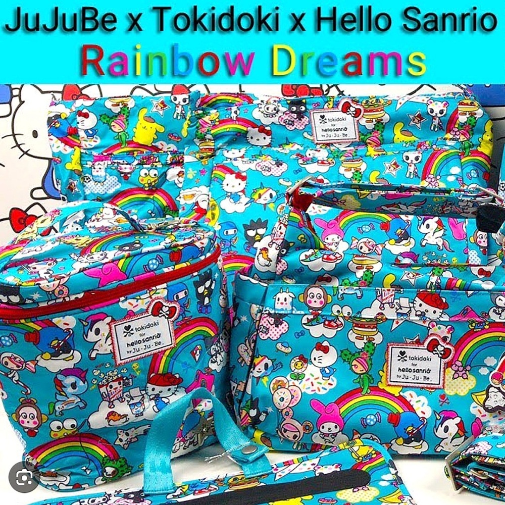 Jujube X Sanrio Hello Kitty Tokidoki Rainbow Dreams 3 Piece Set NWT - Picture 7 of 7